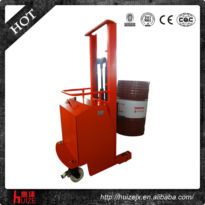 2半電動配重油桶車（無底腿，只堆垛，不翻轉）