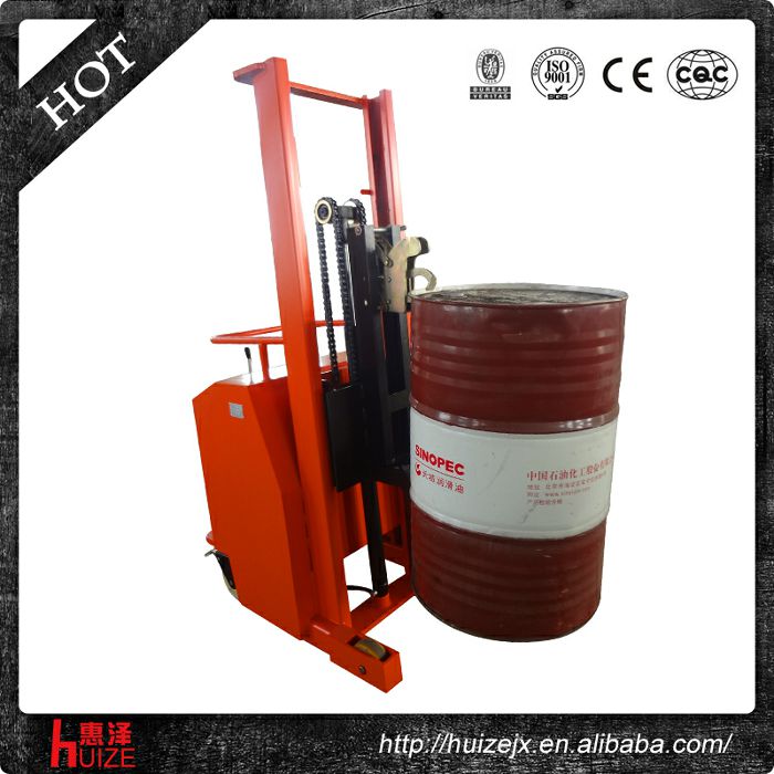 半電動配重油桶車（無底腿，只堆垛，不翻轉）3