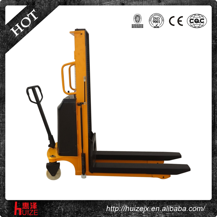 半電動堆高車(貨叉側移式)